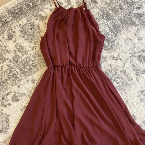 Gorgeous burgundy occasion dress - Picture 1 of 2
